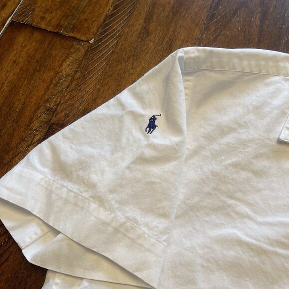 VTG Polo Ralph Lauren Shirt Unisex 6 Loop Collar Short Slve - Picture 3 of 6